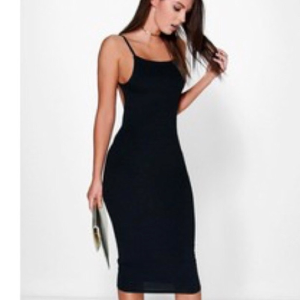 Black Backless Dress